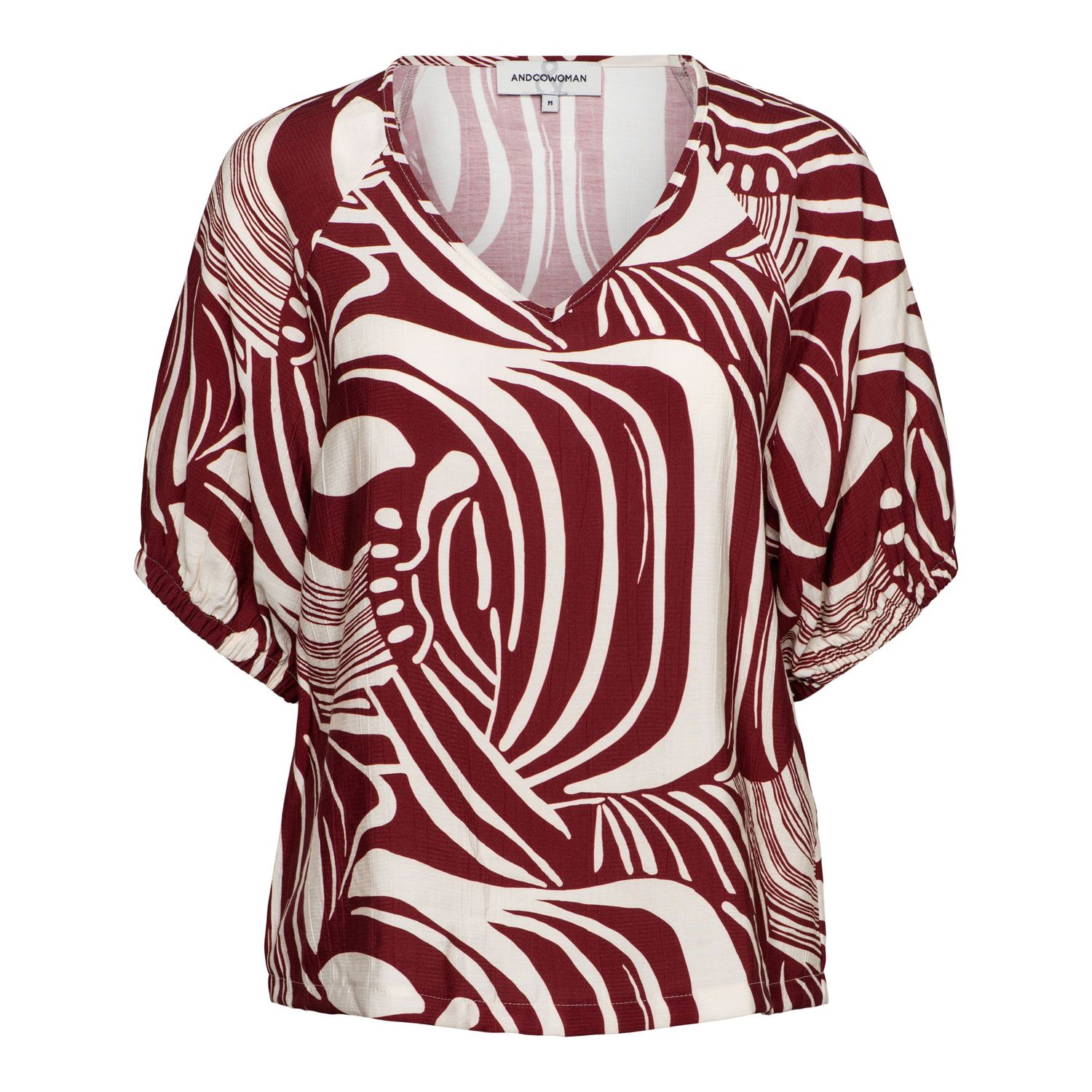 &amp;Co Woman top weave print