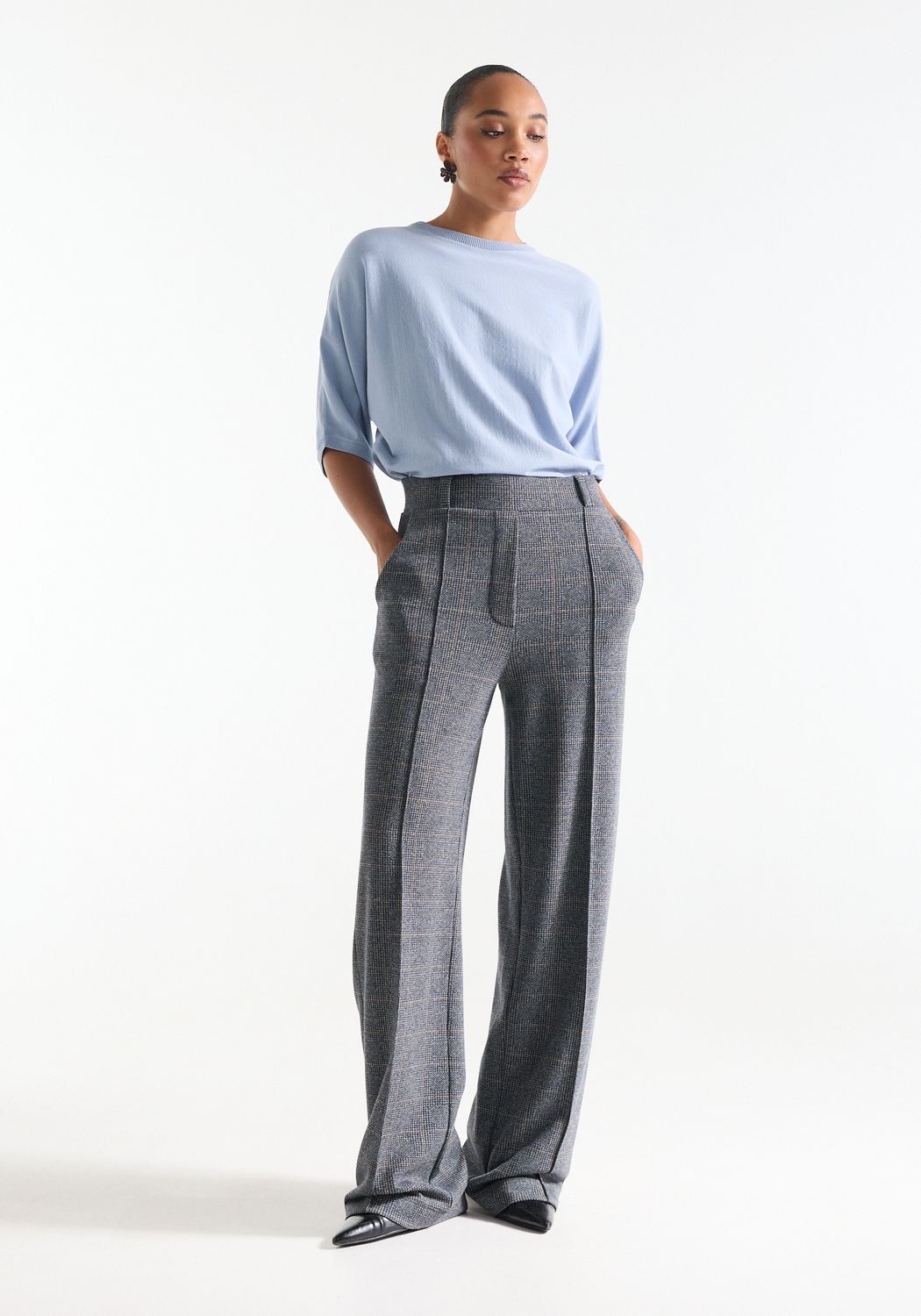 JNSN pantalon ruitdessin