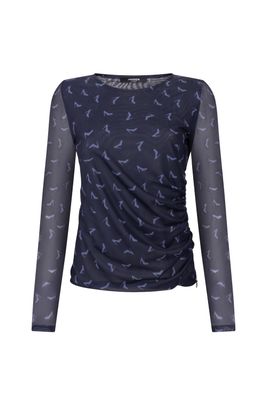 JNSN mesh shirt met print