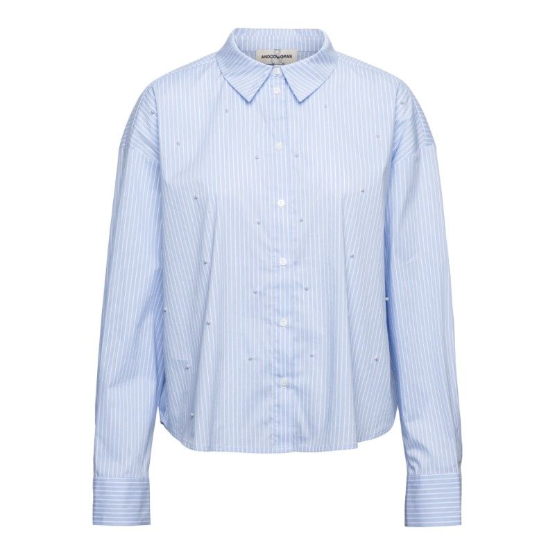 &amp;CO WOMAN blouse streep parel