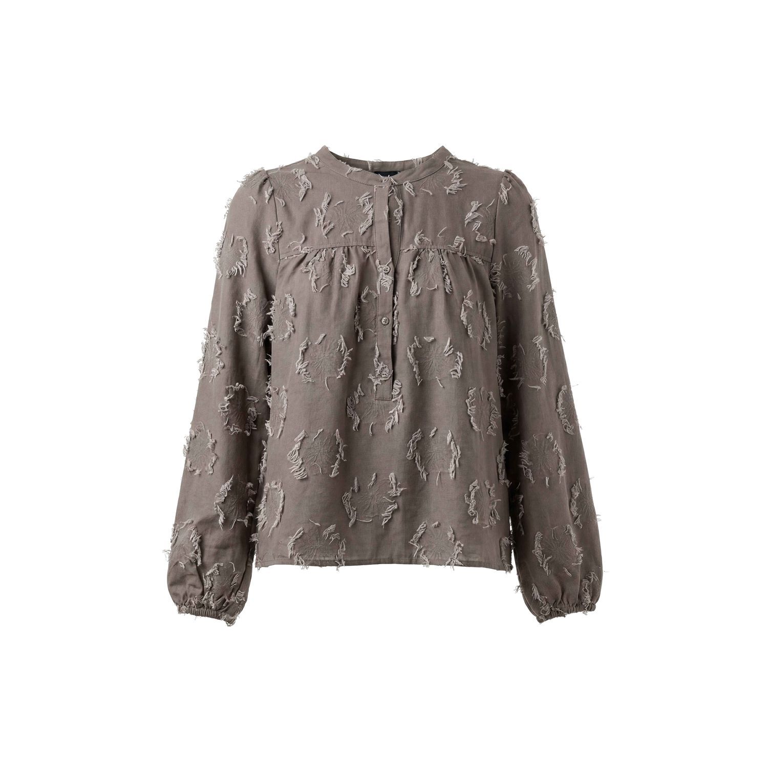 Poools blouson jacquard franjes