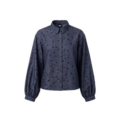 POOOLS blouse denim dot