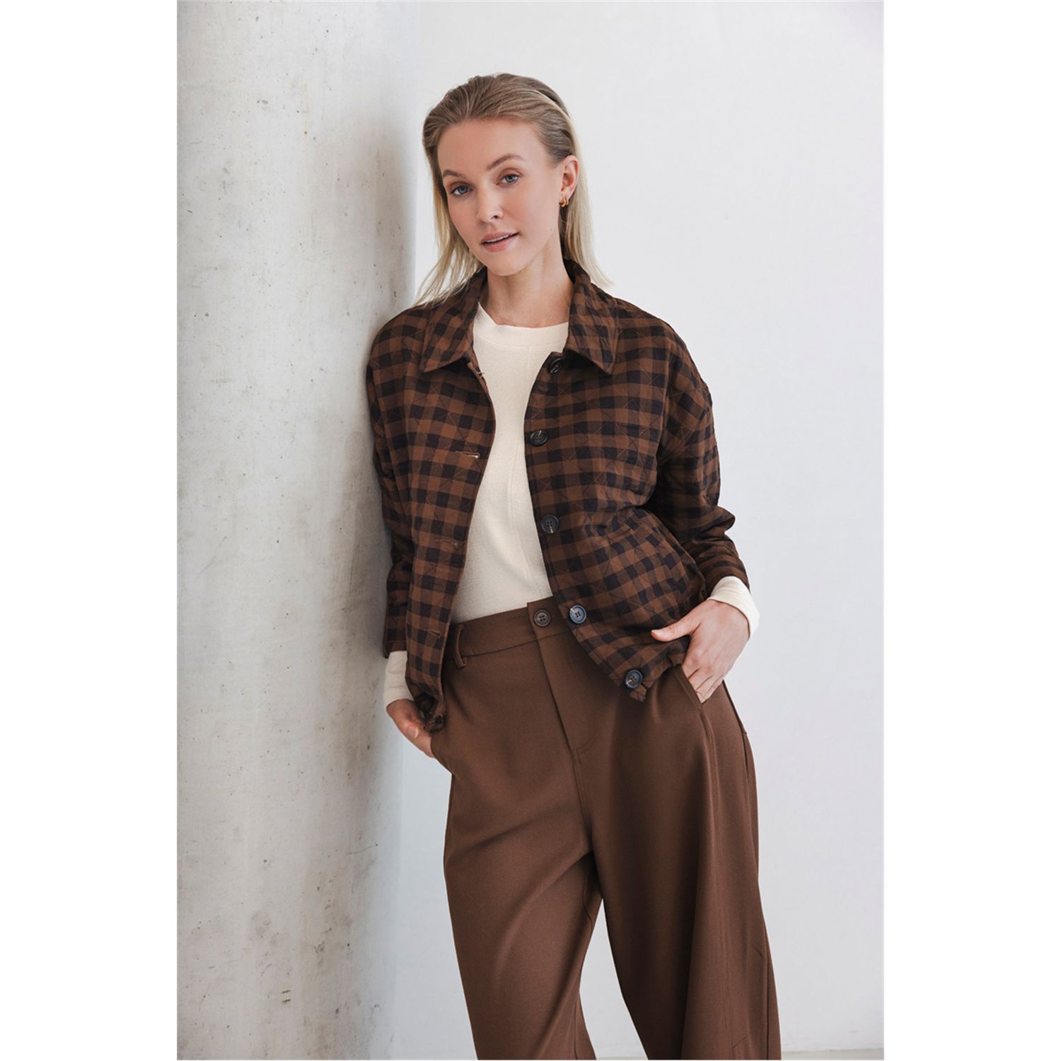 Poools jacket blok ruit