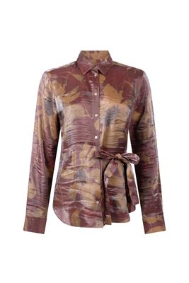 JNSN blouse glans strikdetail