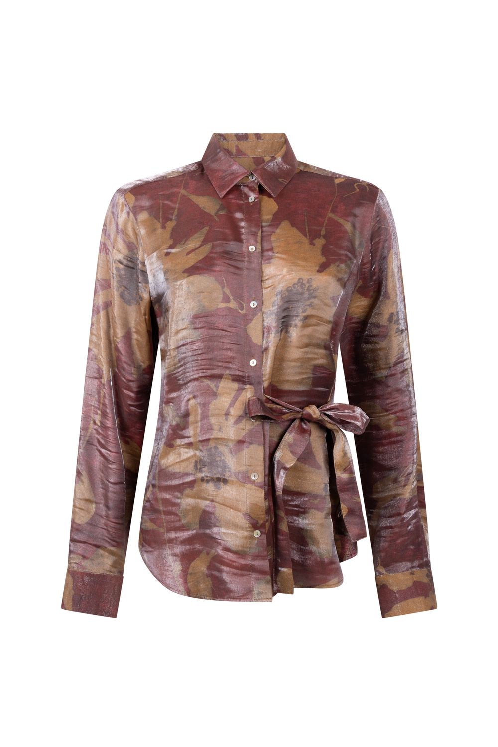JNSN blouse glans strikdetail