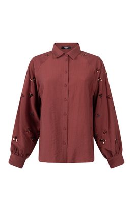 JNSN blouse pailletten details