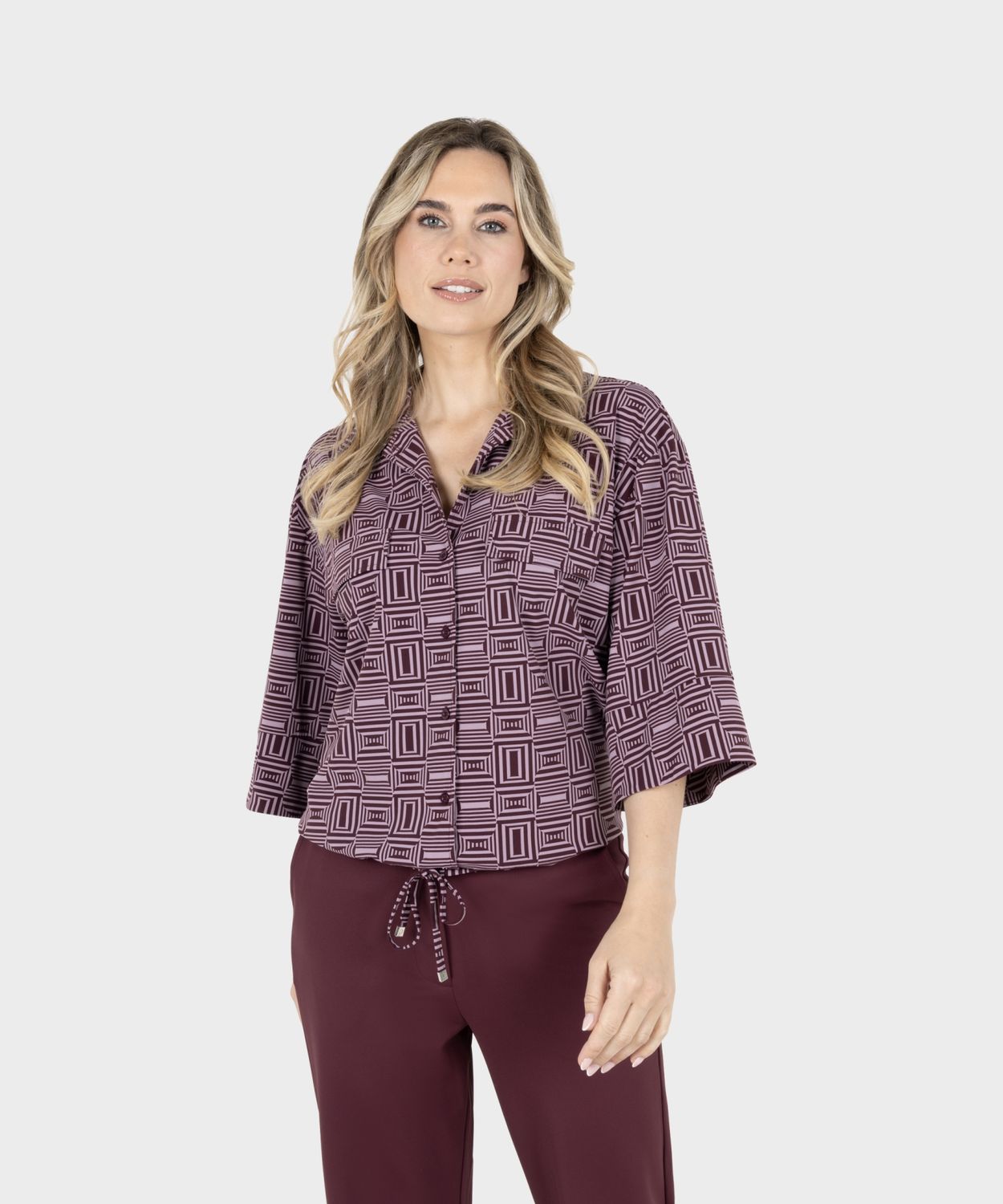 ZOSO blouse travel print