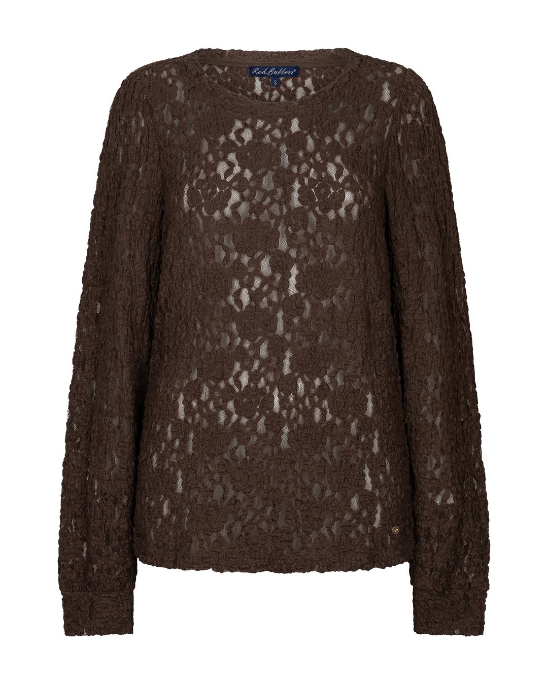 RED BUTTON kanten shirt