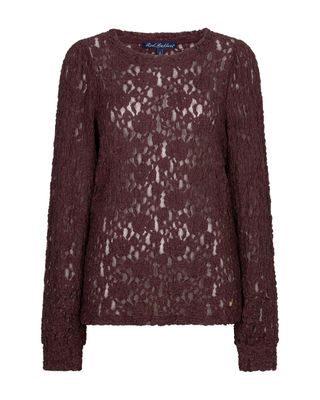 RED BUTTON kanten shirt