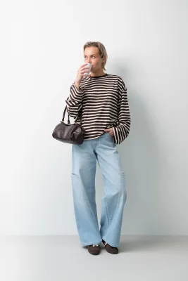 ETIQUETT jeans wide leg cargozakken