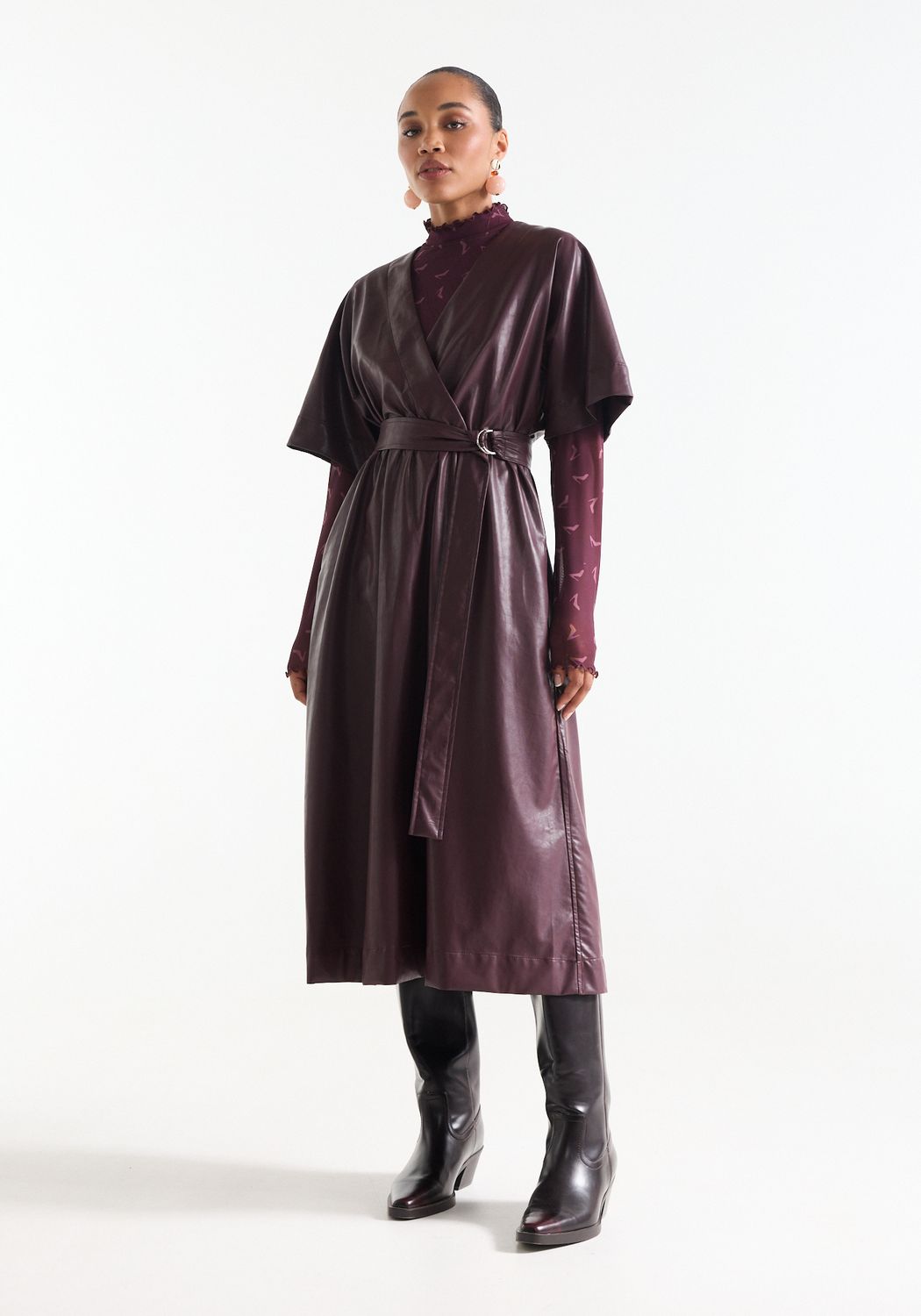 JNSN jurk leatherlook