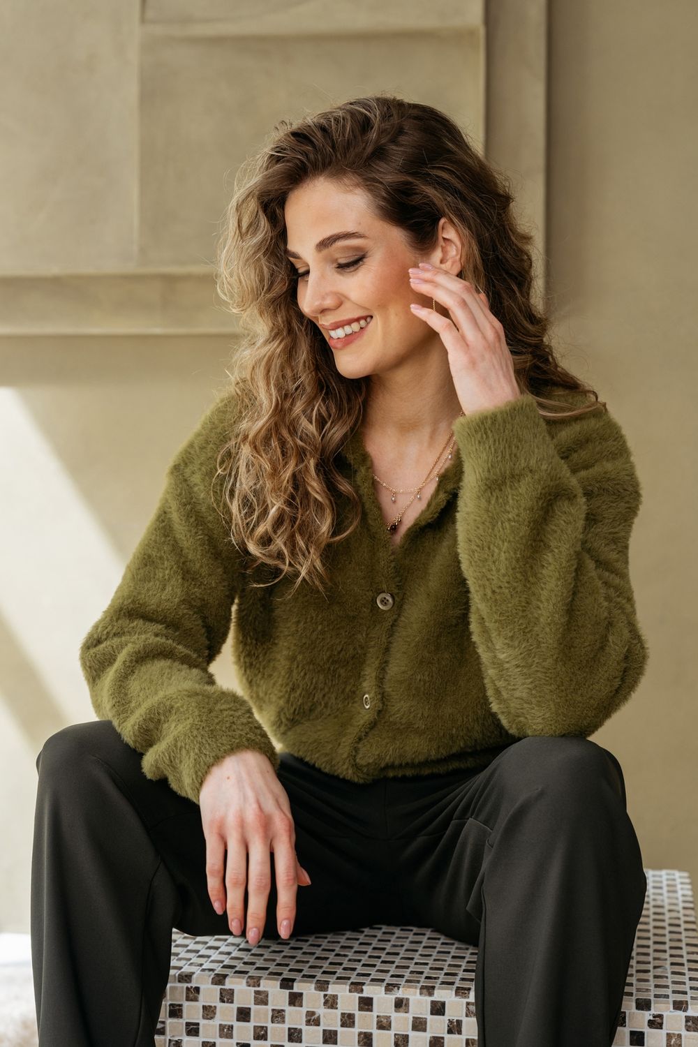 &amp;CO WOMAN vest fluffy