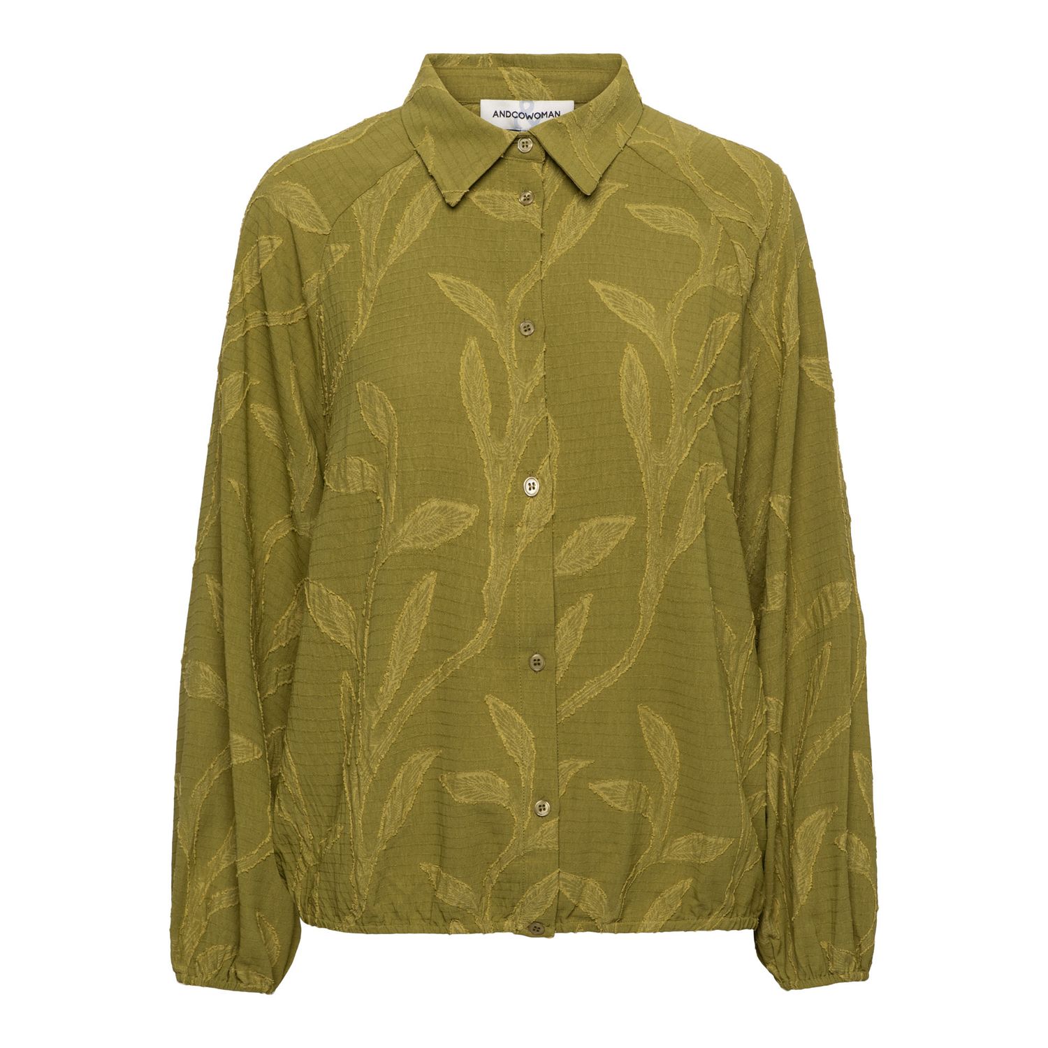 &amp;CO WOMAN blouse blad dessin