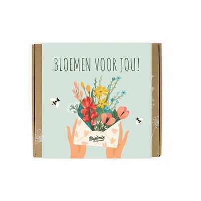 GiftBox bloemen voor multicolor