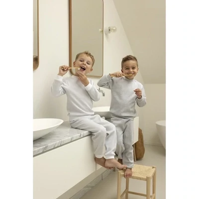 Feetje Pyjama wafel 3056121 grijs melee 92 t/m 128