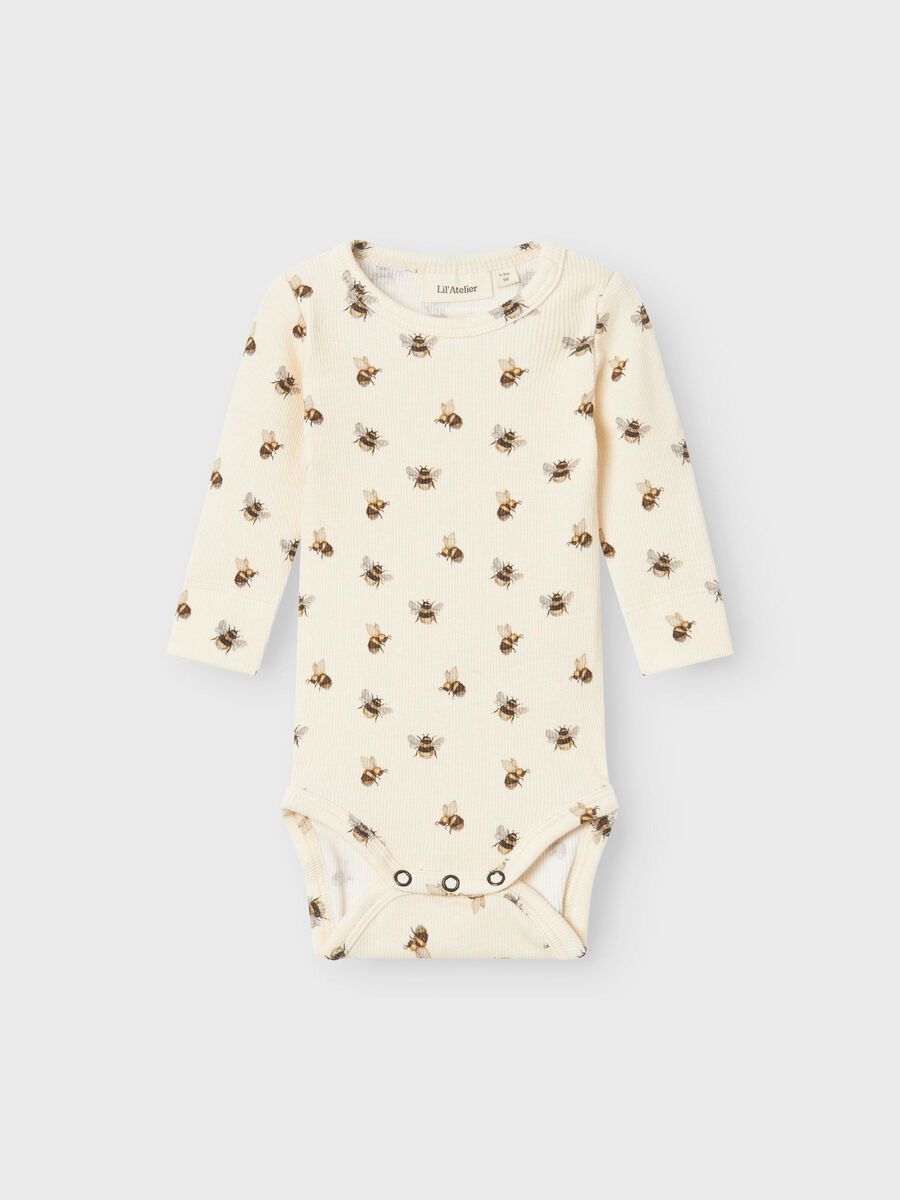 Lil' Atelier romper Gavo 13237384 Turtledove bijtjes