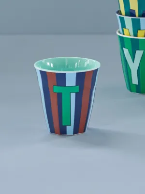 Rice MELCU-ALPHABET STIPE T Blue