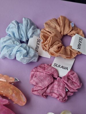 SUI AVA Palma scrunchie SA2402073 roze