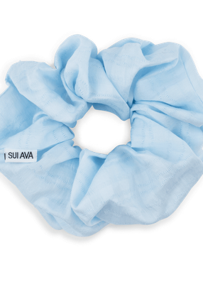 SUI AVA Palma scrunchie SA2402073 licht blauw