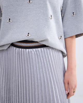 Summum plissé rok 6s1256-12114 Mist