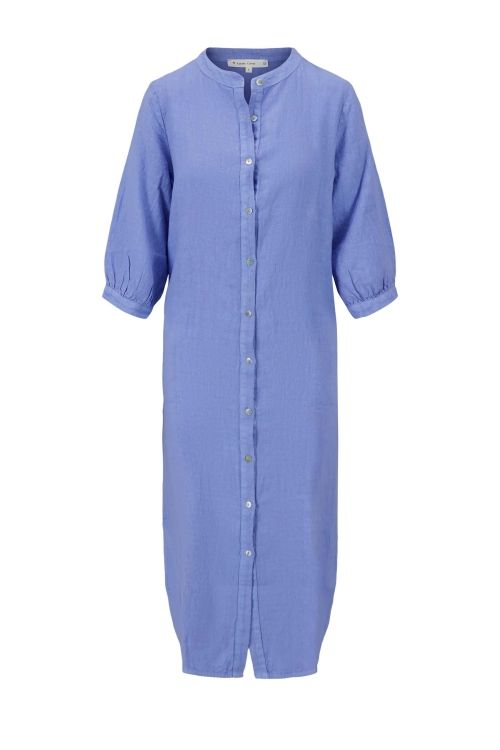 ZUSSS 0301-098 linnen jurk lavender blauw