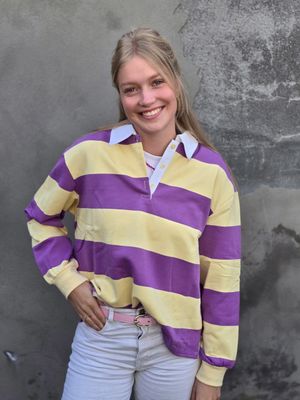 Aline - polo sweater - geel