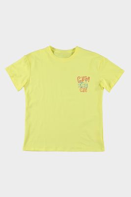 Aline - t-shirt cin cin geel
