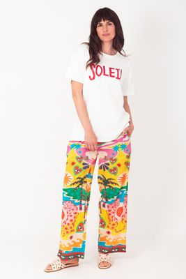Aline - t-shirt soleil wit