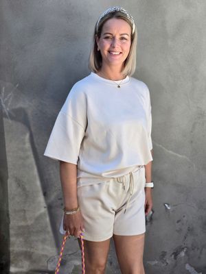 Aline - tweedelige set beige