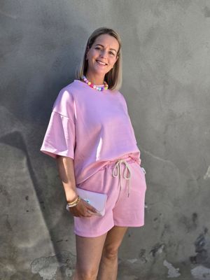 Aline - tweedelige set roze