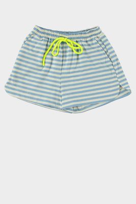 Aline - streepshort bleu