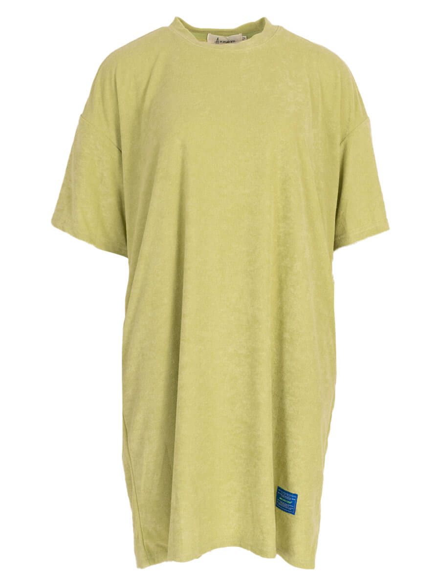 Aline - jurk badstof lime