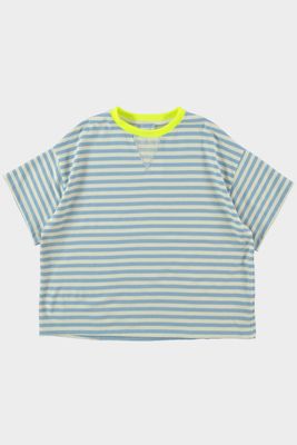 Aline - striped tee - licht blauw