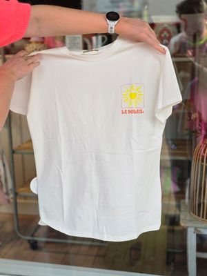 Aline - Soleil tee oranje/geel