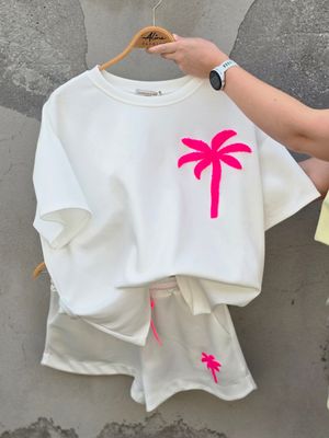 Aline - palm set short wit