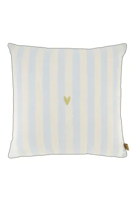 ZUSSS 0101-334 zand / blauw streepkussen hartje