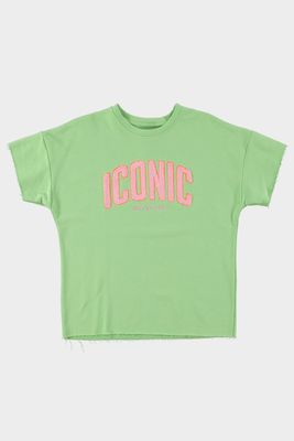 Aline - Iconic sweat t-shirt zeegroen