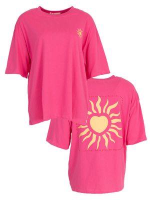 Aline - t-shirt sunshine roze
