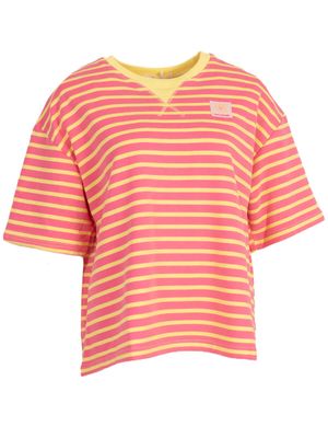 Aline - t-shirt geel/rose streep
