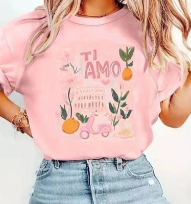 Aline t-shirt tiamo rose