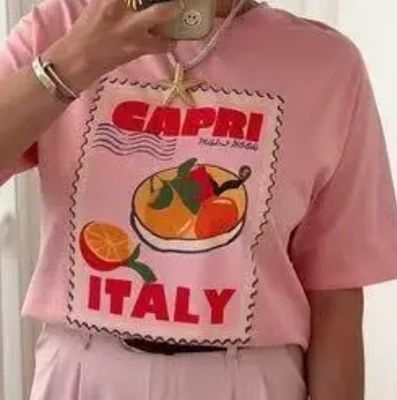 Aline t-shirt capri rose