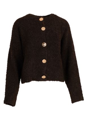 Aline - krulvestje coffee