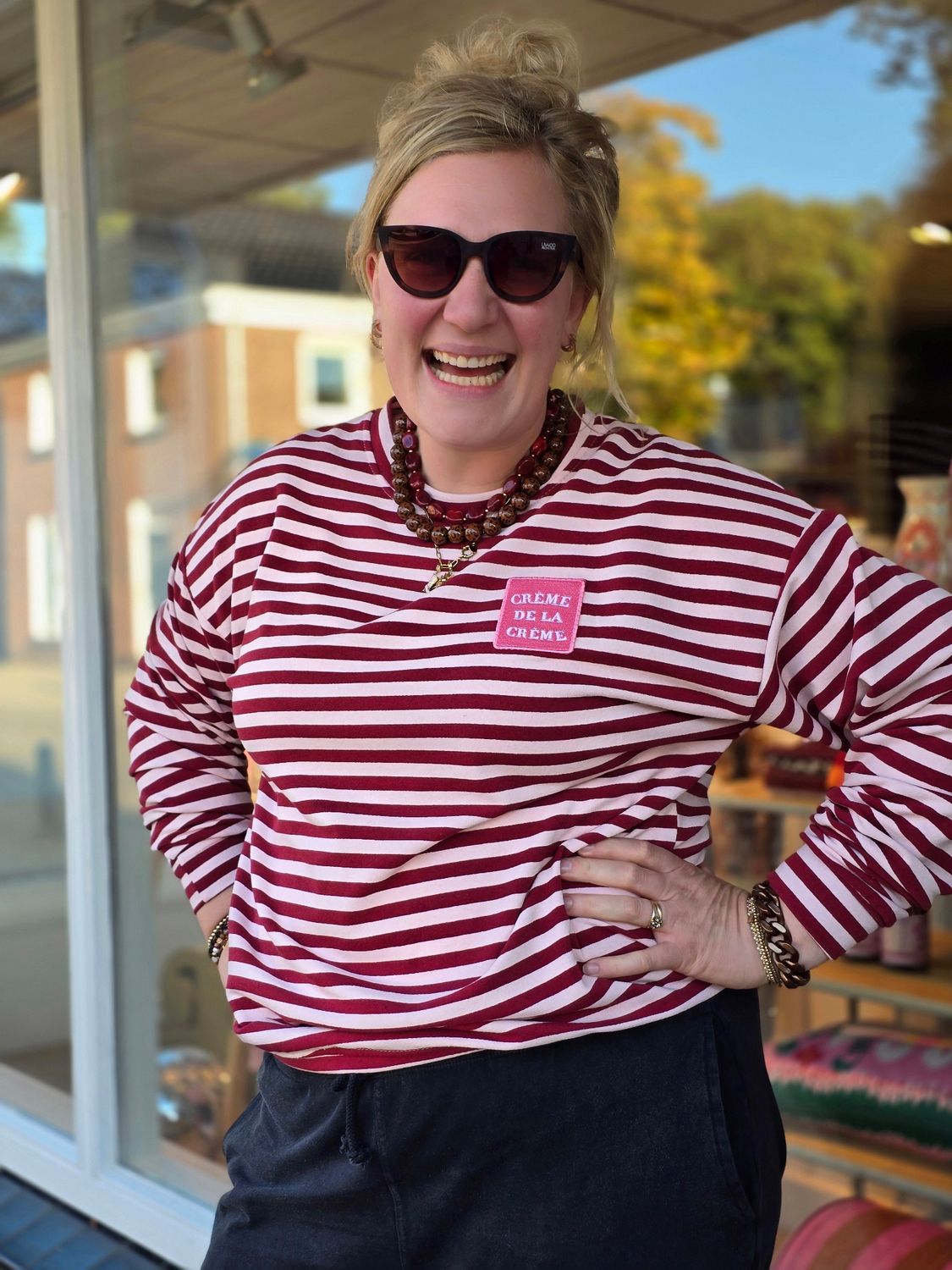 Aline - sweater Hilda bordeaux