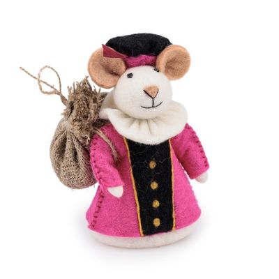 Sjaal met verhaal - Muis Pietermuis fuchsia