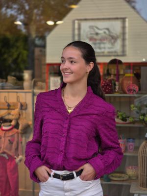 Aline - blouse Elske magenta