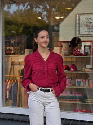 Aline - blouse Elske bordeaux
