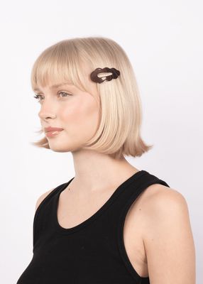 Sui Ava - Wavy Bow clip SA2503073 Brown