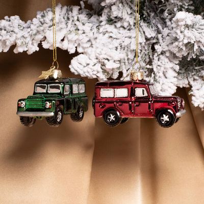 Vondels - Ornament burgundy Land Rover