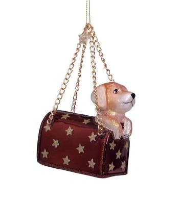 Vondels - Ornament opal bag with labrador puppy