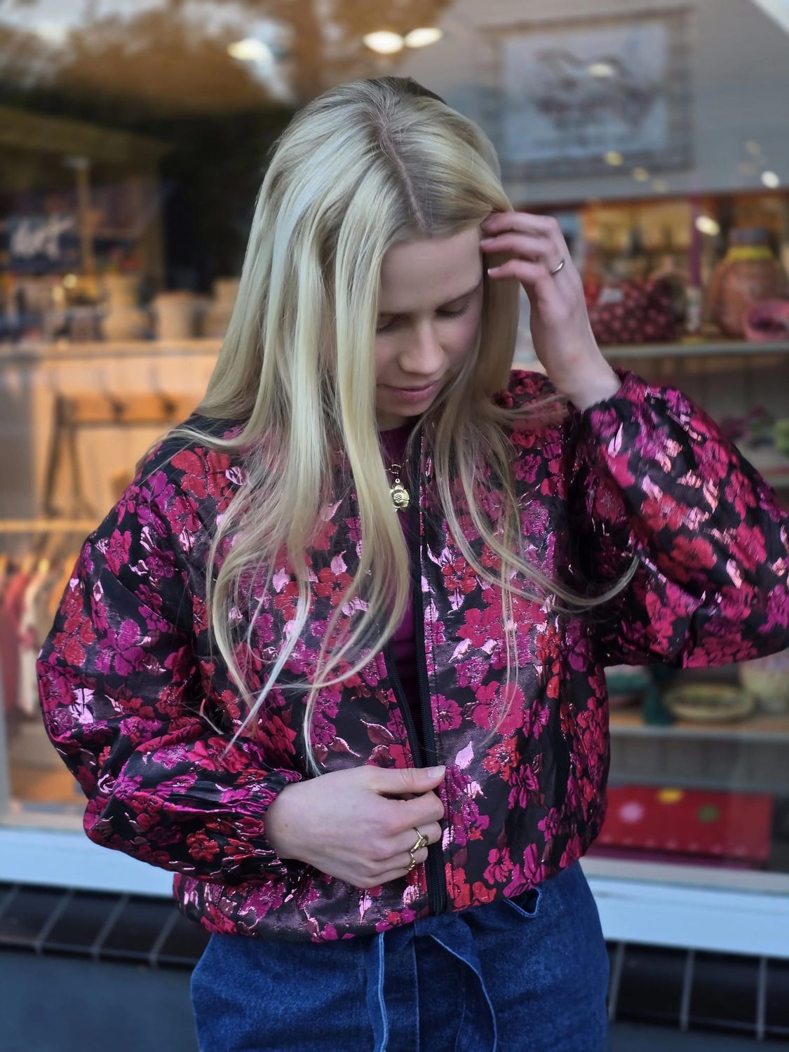 Aline - bomber Janke fuchsia